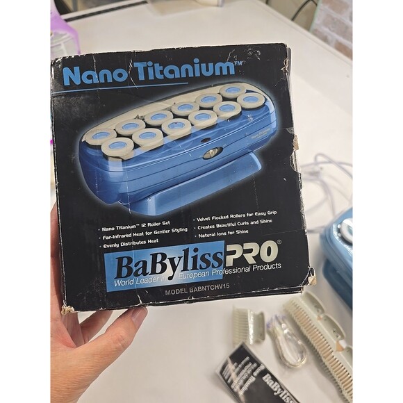 BaByliss PRO Nano Titanium Jumbo Rollers Curlers Hairsetter - Picture 10 of 10